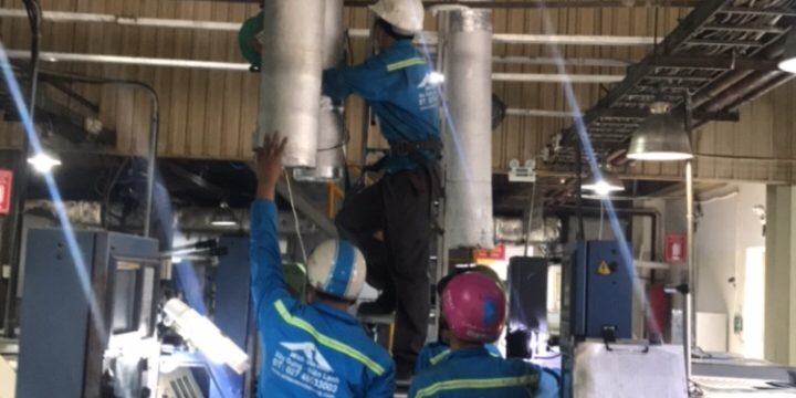 sửa chữa chiller tại kcn bàu bàng, bấn cát, bình dương